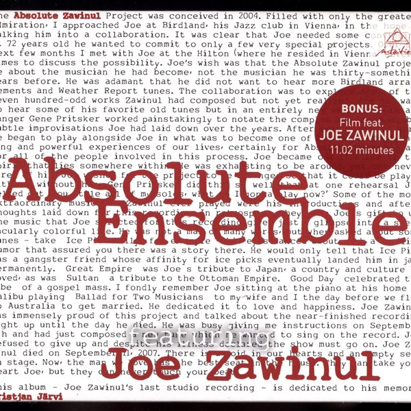 Absolute Zawinul ABSOLUTE ENSEMBLE