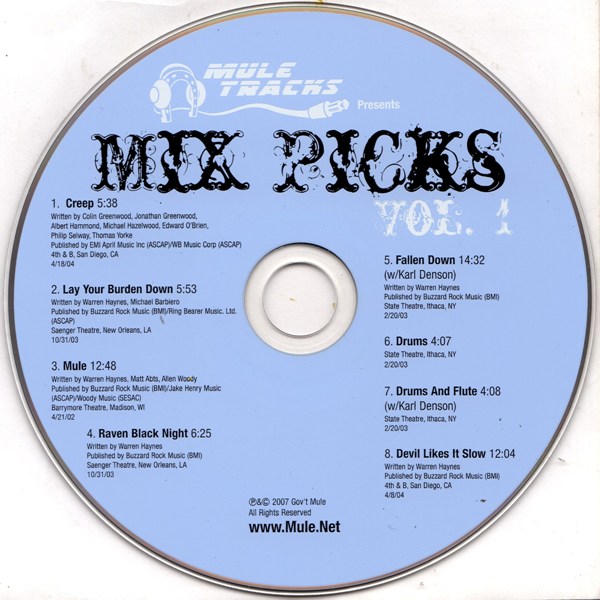 Mix Picks - Vol. 1 GOV'T MULE